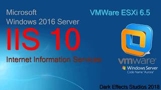 Windows 2016 Server Install DNS and IIS through VMWare ESXi 6 5 [upl. by Yenhpad]