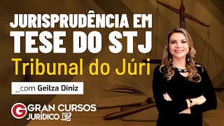 Jurisprudência em tese do STJ  Tribunal do Júri 2 Prof Geilza Diniz [upl. by Nylssej]