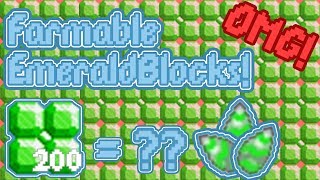 Farming EMERALD BLOCKS Farmable  Growtopia [upl. by Ahselef203]