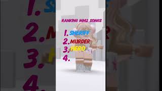 Ranking mm2 songs roblox virialshorts edit [upl. by Saixela]