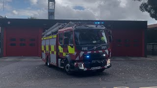 DN93P1 Tadcaster Fire Station’s first pump turnout [upl. by Connel]