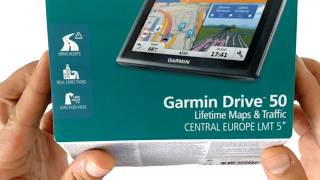 Garmin Drive 50 LMT GPS Navigation Central Europe Unboxing [upl. by Rydder]