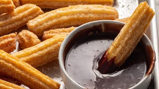 Easy CHURROS at Home  Churros  How to Make Churros sidrassidrasbaking [upl. by Eilerua]