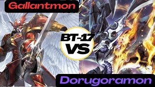 BT 17 Gallantmon vs Dorugoramon full set [upl. by Enitsed]