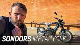 Electric Motorcycle of the Future Sondors MetaCycle Review  Daily Rider [upl. by Eissak]