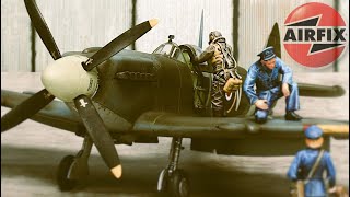 Airfix 148 Spitfire MkXII Full Build [upl. by Durwood]