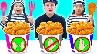 No Hands One Hand vs Two Hands Challenge  Crazy Food by KidsPlay [upl. by Myra]