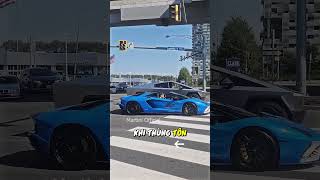 Lamborghini Aventador gạ đua Testla Cybertruck và cái kết sieuxe shorts [upl. by Lap]