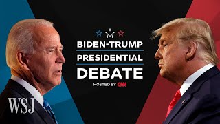 Full Debate Biden and Trump in the First 2024 Presidential Debate  WSJ [upl. by Cutter473]