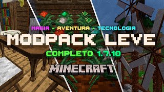 ✔MODPACK LEVE PARA PC FRACO 1710  40 MODS  MÁGIA  TÉCNOLOGIA  AVENTURA  Review Completo [upl. by Nappy]