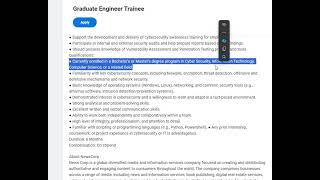 News Corp is hiring for Graduate Engineer Trainee  Bangalore [upl. by Laryssa]