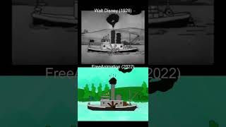 Steamboat Willie 1928 vs 2022 my old animation shorts short edit tiktok [upl. by Schonfeld]