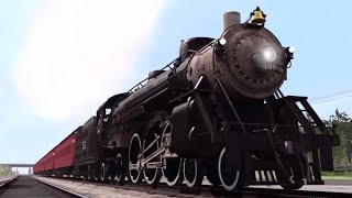 Trainz Simulator 3 gameplay  American steam locomotives 🇺🇸 [upl. by Mcroberts]