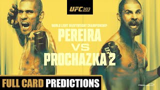 UFC 303 Alex Pereira vs Jiri Prochazka 2 Full Card Predictions [upl. by Rikki890]