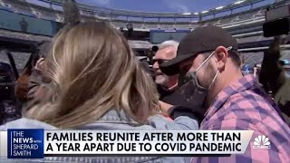 Families reunite after more than a year due to Covid pandemic [upl. by Jeuz]