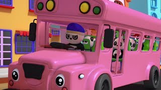 Roues sur le bus  Rimes pour les toutpetits  Baby Bao Panda  3D Bus Song  Wheels On the Bus [upl. by Nivad933]