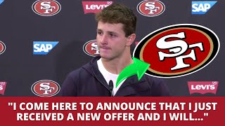 URGENT NEW NEGOTIATION WITH PURDY IS REVEALED AND SHOCKS EVERYONE 49ERS NEWS [upl. by Nnyltiak609]