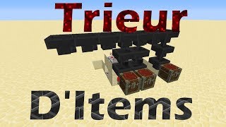 MINECRAFT TUTO  Comment faire un trieur ditems [upl. by Nerrol]