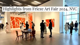 Highlights from Frieze Art Fair 2024 New York City  Contemporary Art [upl. by Eibur]