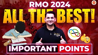 RMO 2024  All the best  Important Points you must Know  Abhay Sir  VOS [upl. by Enaasiali]