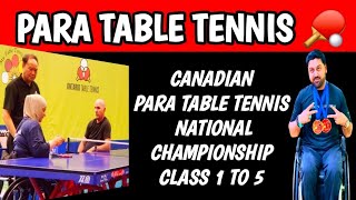 Canada Para Table Tennis Championships 2024 Class 15  Wheelchair Table Tennis Para Table Tennis [upl. by Ynotna718]