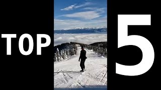 Top 5 Snowboard Resorts of 2022 [upl. by Toh256]