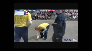 Petanque Euro Club Championship 2023 Double Bron vs Vilaana [upl. by Ubana]