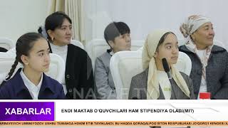 ENDI MAKTAB OQUVCHILARI HAM STIPENDIYA OLADIMI [upl. by Inamik147]