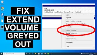 Fix Extend Volume Option Greyed Out In Windows 10  Extend C Drive [upl. by Litsyrk962]