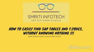 How to Easily Find SAP Tables and TCodes Without Knowing Nothing [upl. by Zeugirdor]