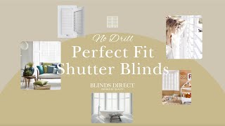 No Drill Shutters from Blinds Direct [upl. by Towney]