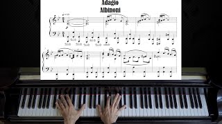 Albinoni  Adagio in G minor  Piano Tutorial [upl. by Ylrebmyk353]