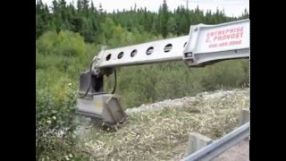 FAE Forestry Mulcher on a Gradall [upl. by Eneryc]