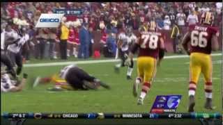 redskins minute rg3 injured [upl. by Eimak540]