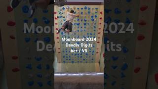 Moonboard Benchmark Deadly Digits 6c  V5 [upl. by Hembree]