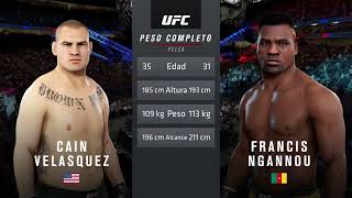 UFC 3  CAIN VELASQUEZ vs FRANCIS NGANNOU ps4 [upl. by Darrow587]