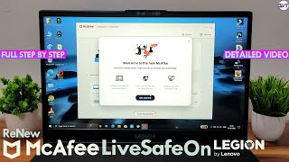 Protect Your Lenovo Legion 5 From Harmful Viruses  McAfeeLiveSafe 1 Year Step By Step Installation [upl. by Aidnac918]