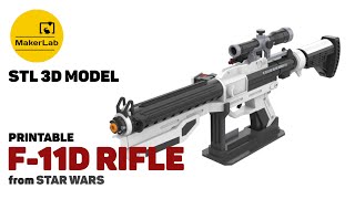 F11D Blaster Rifle  Star Wars  Printable 3d model  STL files [upl. by Hola]