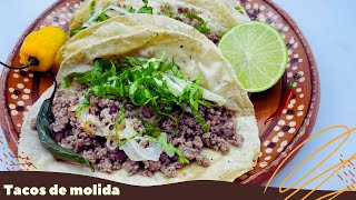 TACOS DE CARNE MOLIDA DE RES receta facil y rapida sabor autentico [upl. by Ennoid]