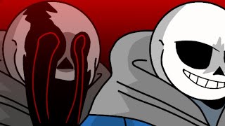 VHS SansFanon OP VS Sans AUs AnimationUndertale Hacker ending Better  Start runningPart1 END [upl. by Ellehsad]