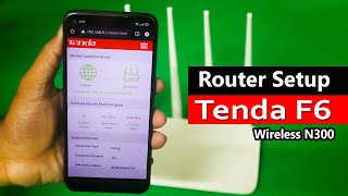 Tenda F6  Tenda F6 Wifi Router Full Setup  Tenda F6 N300 Wifi Router Setup With Phone [upl. by Ailee]