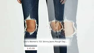 Levis Womens 721 Skinny Jeans Rough Day W 27 L 30 [upl. by Uta839]