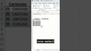 How to insert current Exchange Rates in Excel within seconds [upl. by Kare973]