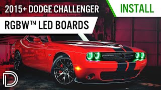 How to Install 2015 Dodge Challenger RGBW™ DRL LED Boards  Diode Dynamics [upl. by Ecidnarb]