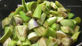 Karnataka special Dish quotBadanekai YennegaiquotBrinjal GravyPrepared by my Mom  Home Food Factory [upl. by Panter648]