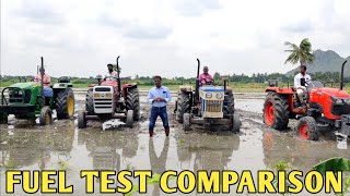 Kubota Mu4501 vs Swaraj 744FE vs John Deere 5045D vs MF 7250DI Tractor comparison  Come to Village [upl. by Roots]