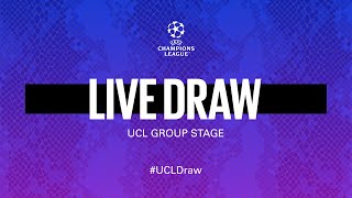 LIVE STREAMING  202122 UEFA CHAMPIONS LEAGUE DRAW 🔮⚫🔵 SUB ENG [upl. by Rivers]