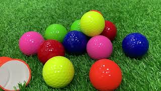 Wholesale Mini Novelty Driving Range Practice Color Golf Balls [upl. by Lucille]