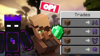 Minecraft But Villager Trades OP Items [upl. by Dennis]