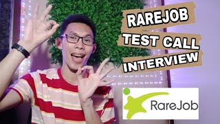 RAREJOB TEST CALL AND INTERVIEW 2021  WORK FROM HOME AND MAKE MONEY ONLINE as ESL TEACHER [upl. by Alger]